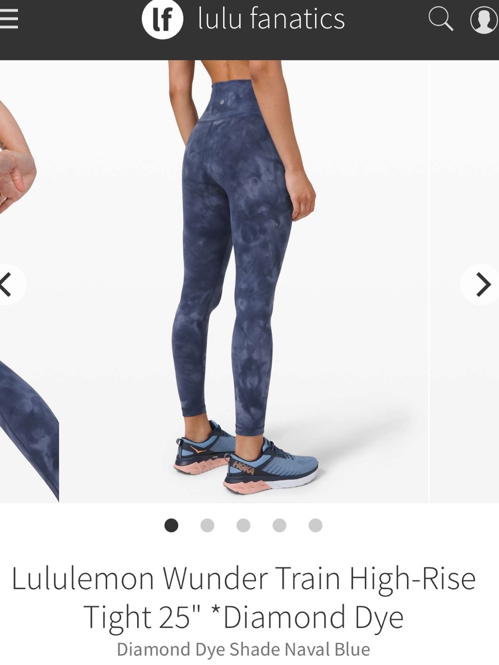 Lululemon Wunder Train High-Rise Tight 25" *Diamond Dye Size 6